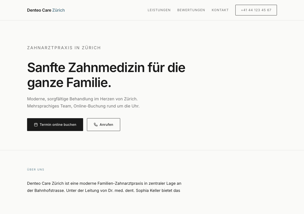 Minimalist layout preview